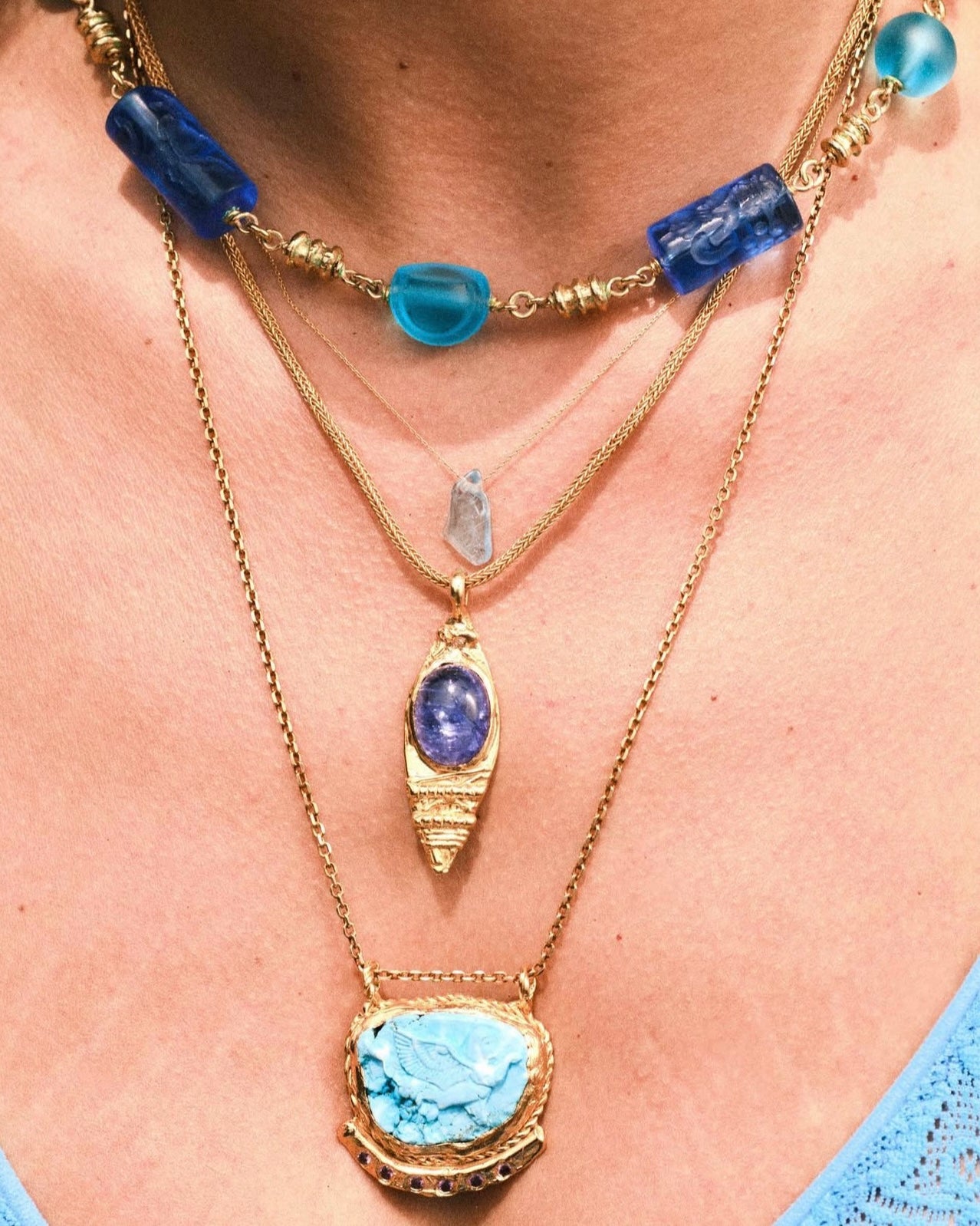 THE AQUAMARINE TEARDROP