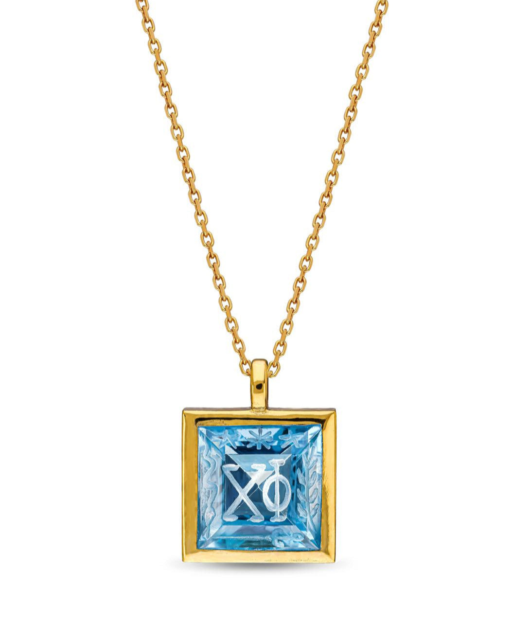 THE BLUE CIPHER NECKLACE