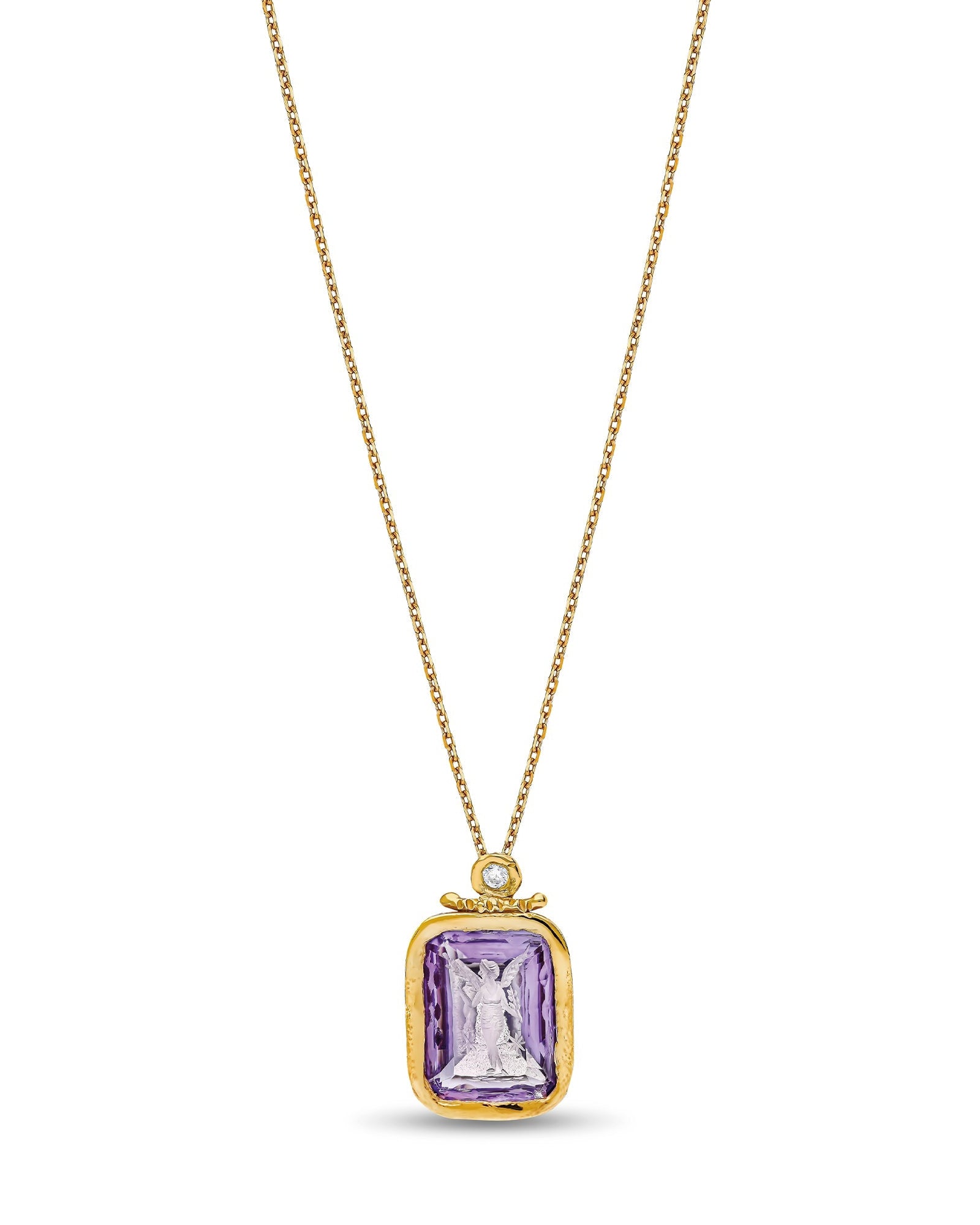 THE VIOLET ANGEL NECKLACE